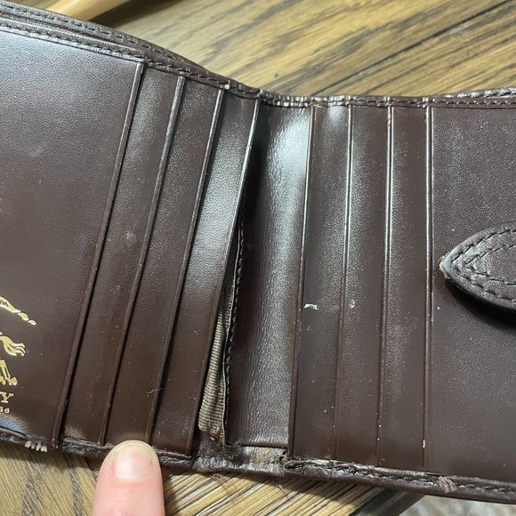 Authentic Burberry plaid wallet; bi-fold wallet - Picture 3 of 5